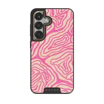 Pink Shores - Samsung Galaxy S25 Plus Case, Elite Dark (Magnetic) / Gold