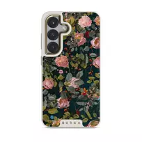 Bloomy Garden - Vintage Samsung Galaxy S25 Plus Case, Elite Light (Magnetic) / Gold