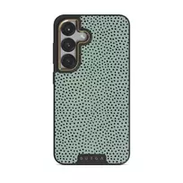 Mint Gelato - Dots Samsung Galaxy S25 Plus Case, Elite Dark (Magnetic) / Gold