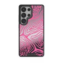 Pink Shores - Samsung Galaxy S25 Ultra Case, Elite Mirror (Magnetic) / Gunmetal