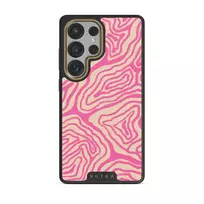 Pink Shores - Samsung Galaxy S25 Ultra Case, Elite Dark (Magnetic) / Gold