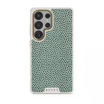 Mint Gelato - Dots Samsung Galaxy S25 Ultra Case, Elite Light (Magnetic) / Gold