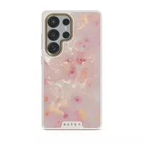 Golden Coral - Pink Samsung Galaxy S25 Ultra Case, Elite Light (Magnetic) / Gold