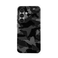 Night Black Camouflage - Samsung Galaxy S25 Case, Tough (Magnetic) / N/A