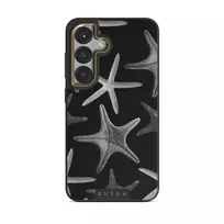 Midnight Ocean - Samsung Galaxy S25 Plus Case, Elite Dark (Magnetic) / Gold
