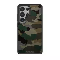 Tropical Green Camo - Samsung Galaxy S25 Ultra Case, Elite Dark (Magnetic) / Gunmetal