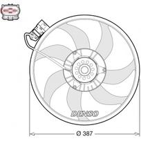 Radiatoriaus ventiliatorius DENSO DER20017