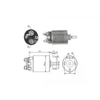 Starterio solenoido jungiklis ERA ZM787