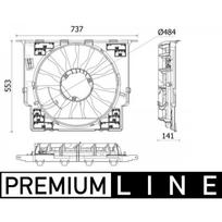 Radiatoriaus ventiliatorius MAHLE ORIGINAL CFF 534 000P