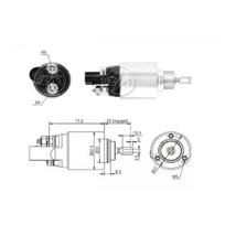 Starterio solenoido jungiklis ERA ZM8381