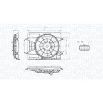 Radiatoriaus ventiliatorius MAGNETI MARELLI 069422796010