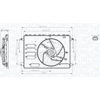 Radiatoriaus ventiliatorius MAGNETI MARELLI 069422761010