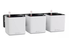 Žalios sienos namų rinkinys LECHUZA CUBE GLOSSY 14, 13540, balta matinė