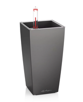 Vazonas su savaiminio drėkinimo sistema LECHUZA MINI CUBI,  18123, antracito metalinė