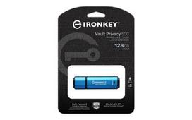 Kingston Technology IronKey 128GB USB-C Vault Privacy 50C, AES-256 Encrypted, FIPS 197