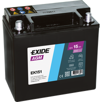 Akumuliatorius EXIDE Start-Stop Auxiliary EK151 15AH 200A