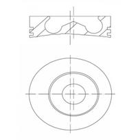 Stūmoklis MAHLE ORIGINAL 100 01 00