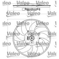 Radiatoriaus ventiliatorius VALEO 696349