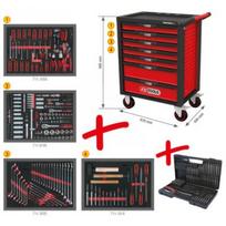 Įrankių vežimėlis KS TOOLS 826.7515
