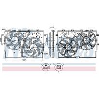 Radiatoriaus ventiliatorius NISSENS 850002