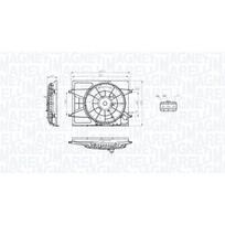 Radiatoriaus ventiliatorius MAGNETI MARELLI 069422793010