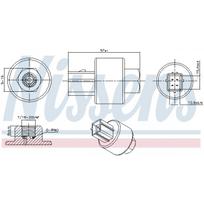 Oro kondicionavimo slėgio jungiklis NISSENS 301020