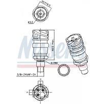 Oro kondicionavimo slėgio jungiklis NISSENS 301028