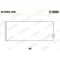 Švaistiklio didysis guolis (indėklas) GLYCO 51-1302 .010