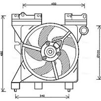 Radiatoriaus ventiliatorius AVA Clever Choice CN7547
