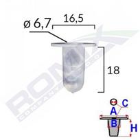 Plastikiniai laikikliai ROMIX A52018 ALFA ROMEO, CITROEN, FIAT, LANCIA