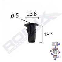 Plastikiniai laikikliai ROMIX B21006 TOYOTA