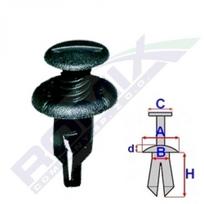 Plastikiniai laikikliai ROMIX B25339 HONDA, MAZDA, MITSUBISHI, TOYOTA
