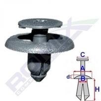Plastikiniai laikikliai ROMIX B25276 MAZDA, TOYOTA