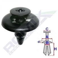 Plastikiniai laikikliai ROMIX B25824 TOYOTA