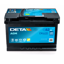 Akumuliatorius DETA AGM DK620 62AH 680A