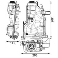 Aušinimo skysčio išsiplėtimo bakelis MAHLE ORIGINAL CRT 76 000S