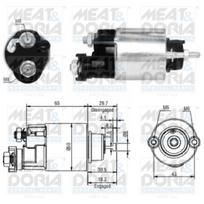 Starterio solenoido jungiklis MEAT & DORIA 46163