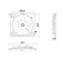 Ventiliatorius, radiatoriaus MAHLE ORIGINAL CFF 633 000P