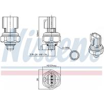 Oro kondicionavimo slėgio jungiklis NISSENS 301077