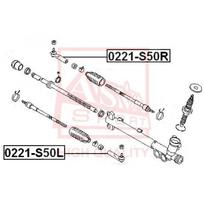 Skersinės vairo traukės antgalis ASVA 0221-S50R