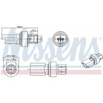 Oro kondicionavimo slėgio jungiklis NISSENS 301136