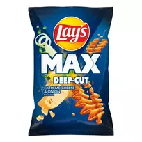 Sūrio ir svogūnų skonio bulvių traškučiai LAY'S MAX, 120 g