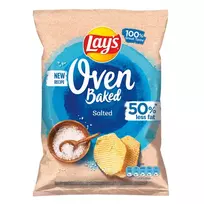 Kepti bulvių traškučiai su druska LAY'S OVEN BAKED, 110 g