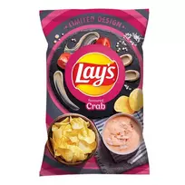 Krabų skonio bulvių traškučiai LAY'S, 130 g