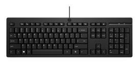 HP 125 G2 USB Wired Keyboard, Sanitizable, Copilot Key - Black - ESTONIAN