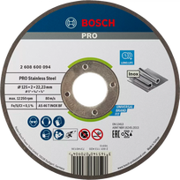 Pjovimo diskas, kampinis šlifuoklis BOSCH 2608600094