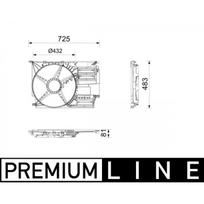 Radiatoriaus ventiliatoriaus dangtis MAHLE ORIGINAL CFS 30 000P