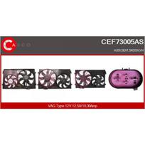 Radiatoriaus ventiliatoriaus elektr. variklis CASCO CEF73005AS