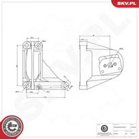 Automatinės pavarų dėžės tvirtinimas ESEN SKV 75SKV810