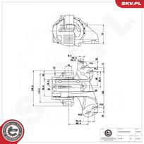 Automatinės pavarų dėžės tvirtinimas ESEN SKV 75SKV812